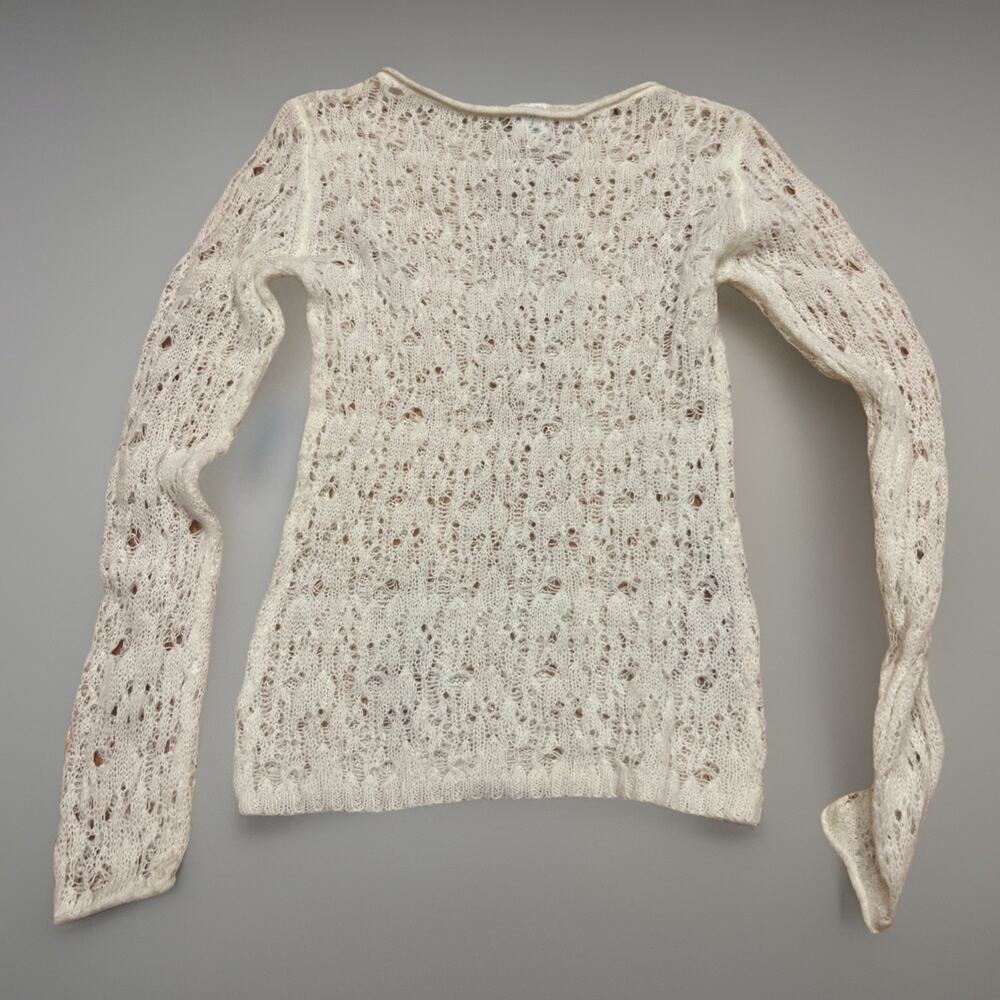 Wild Fable Soft Open Knit Sweater Cream Women’s XS